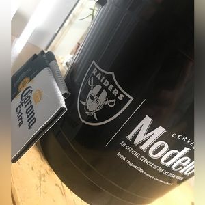Nfl Raiders modelo ice bucket collectible hologram nfl stickered with handles
